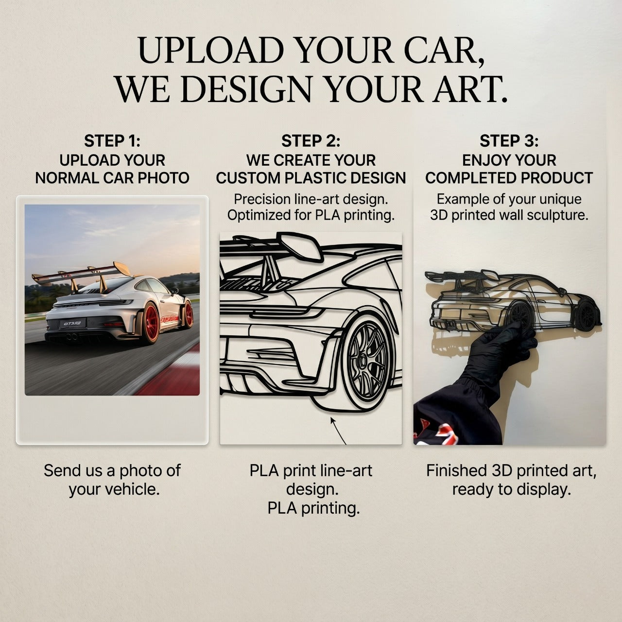 Custom Car Wall Art – Turn Your Car Into 3D Art